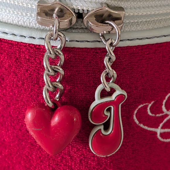 Vintage Y2K Juicy Couture Red Velour Train Case - Picture 4 of 12